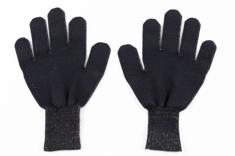 Damen-Fingerhandschuhe dunkelblau – medizinische Silbertextilien, hautfreundlich, atmungsaktiv und juckreizlindernd, perfekte elastische Passform.